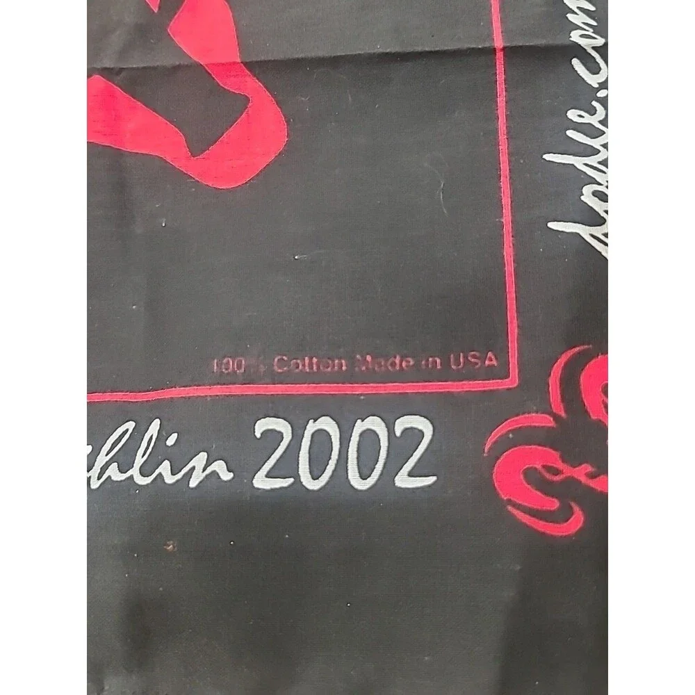 Vintage Dodge Ram Black Bandana Scarf Grab Life By The Horns 2002 Laughlin Promo
